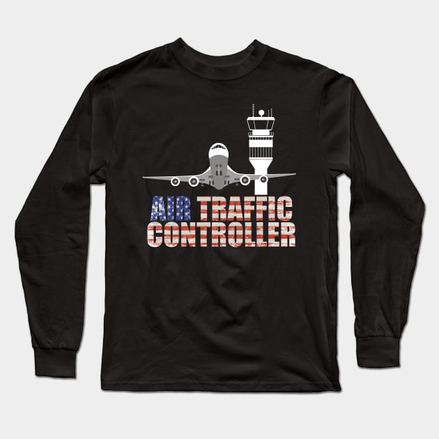 Air Traffic Controller Long Sleeve T-Shirt by hadlamcom